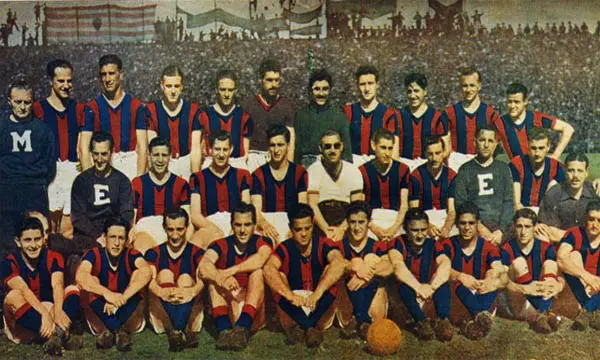 San Lorenzo festejando el título Campeonato 1946