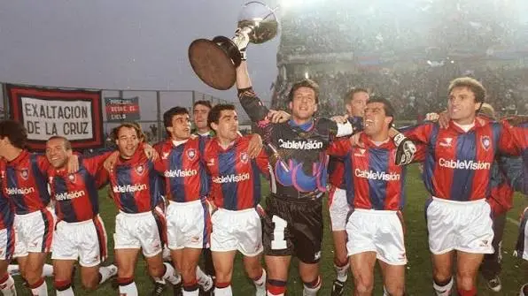 San Lorenzo festejando el título Clausura 1995