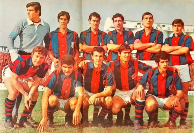 San Lorenzo festejando el título Metropolitano 1968