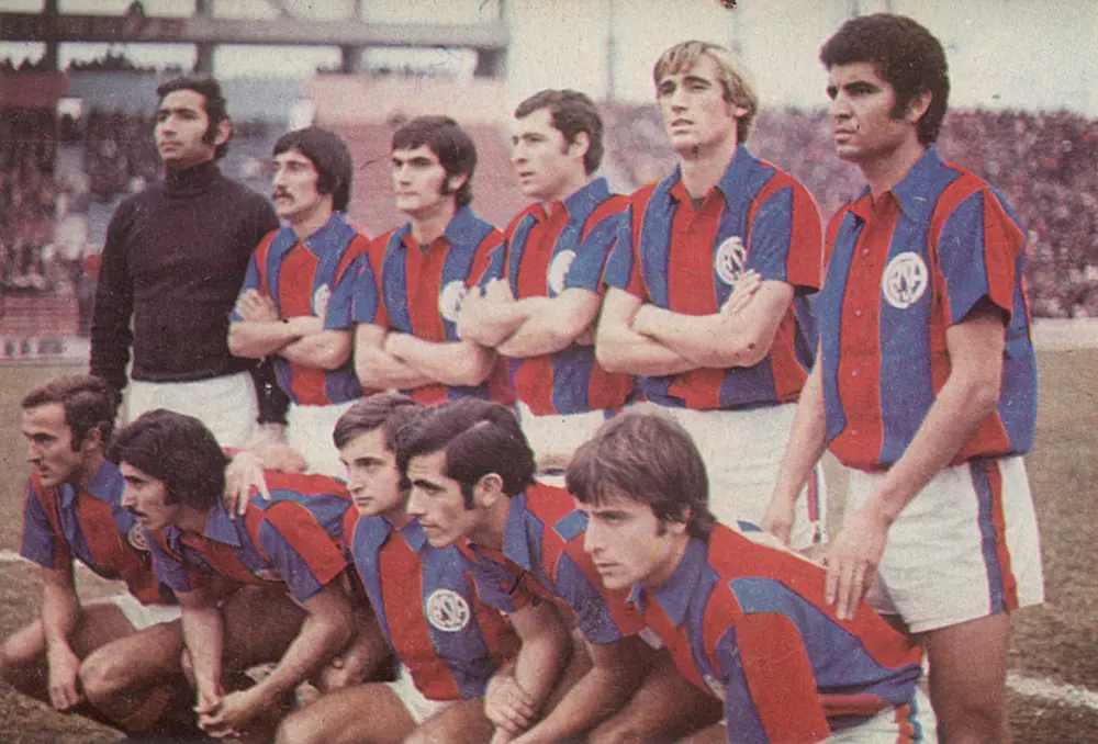 San Lorenzo festejando el título Metropolitano 1972